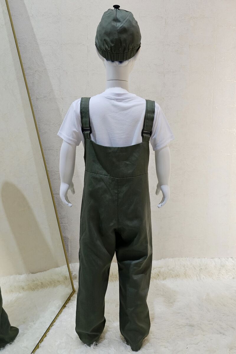Bahçıvan Tulum ve Şapka Set Haki