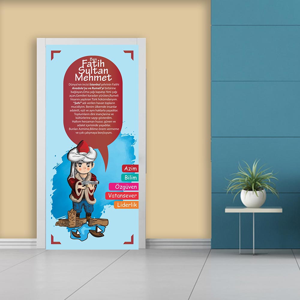 Türk Büyükleri Kapı Giydirme - Fatih Sultan Mehmet