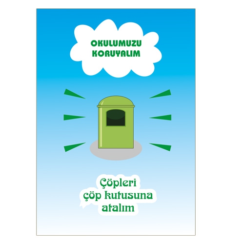 Yerlere Çöp ATmayalım Afişi