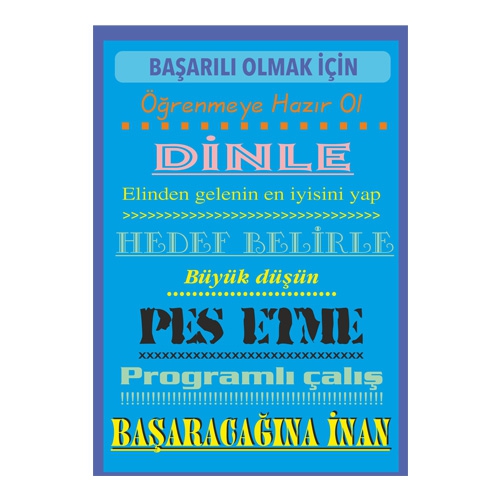 Başarılı Olmak İçin Afişi