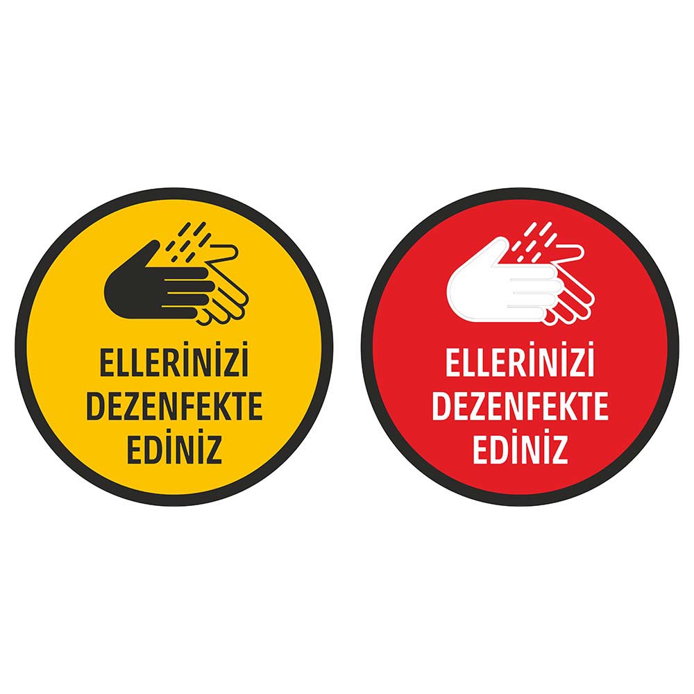 Ellerinizi Dezenfekte Ediniz Sticker