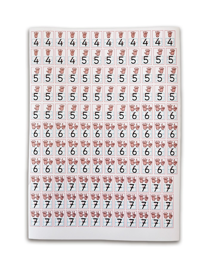 1. Grup (ANETİL) + 2. Grup (OKURIM) Harf ve Rakam Sticker Seti – Defter İçin Yapışkanlı