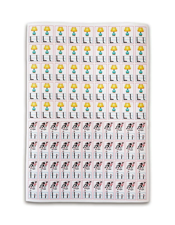 1. Grup (ANETİL) + 2. Grup (OKURIM) Harf ve Rakam Sticker Seti – Defter İçin Yapışkanlı