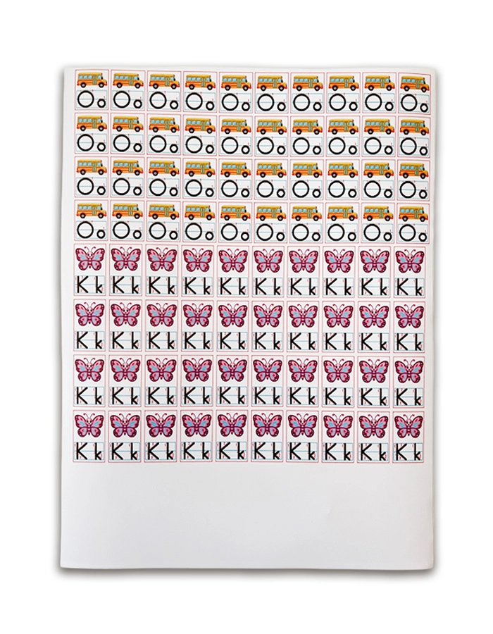 1. Grup (ANETİL) + 2. Grup (OKURIM) Harf ve Rakam Sticker Seti – Defter İçin Yapışkanlı