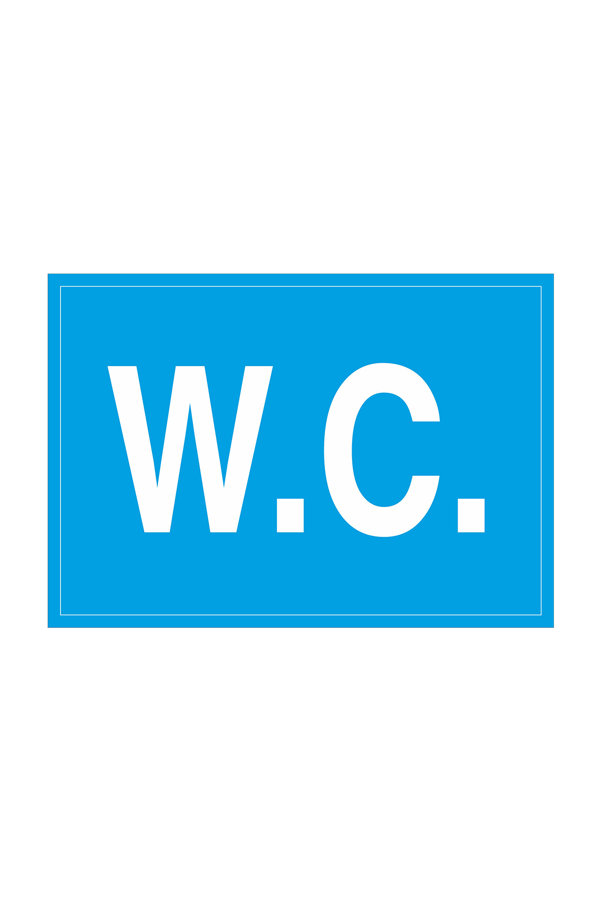 İş Güvenliği Levhası Sticker - W.C.