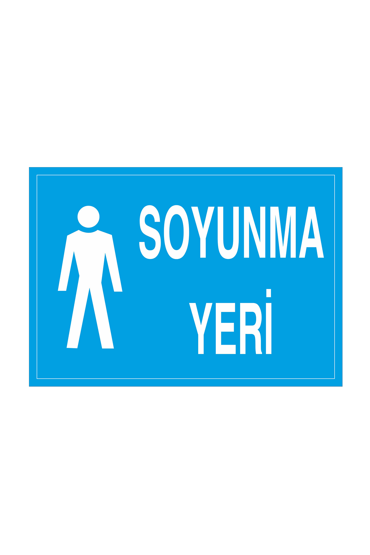İş Güvenliği Levhası Sticker - Soyunma Yeri