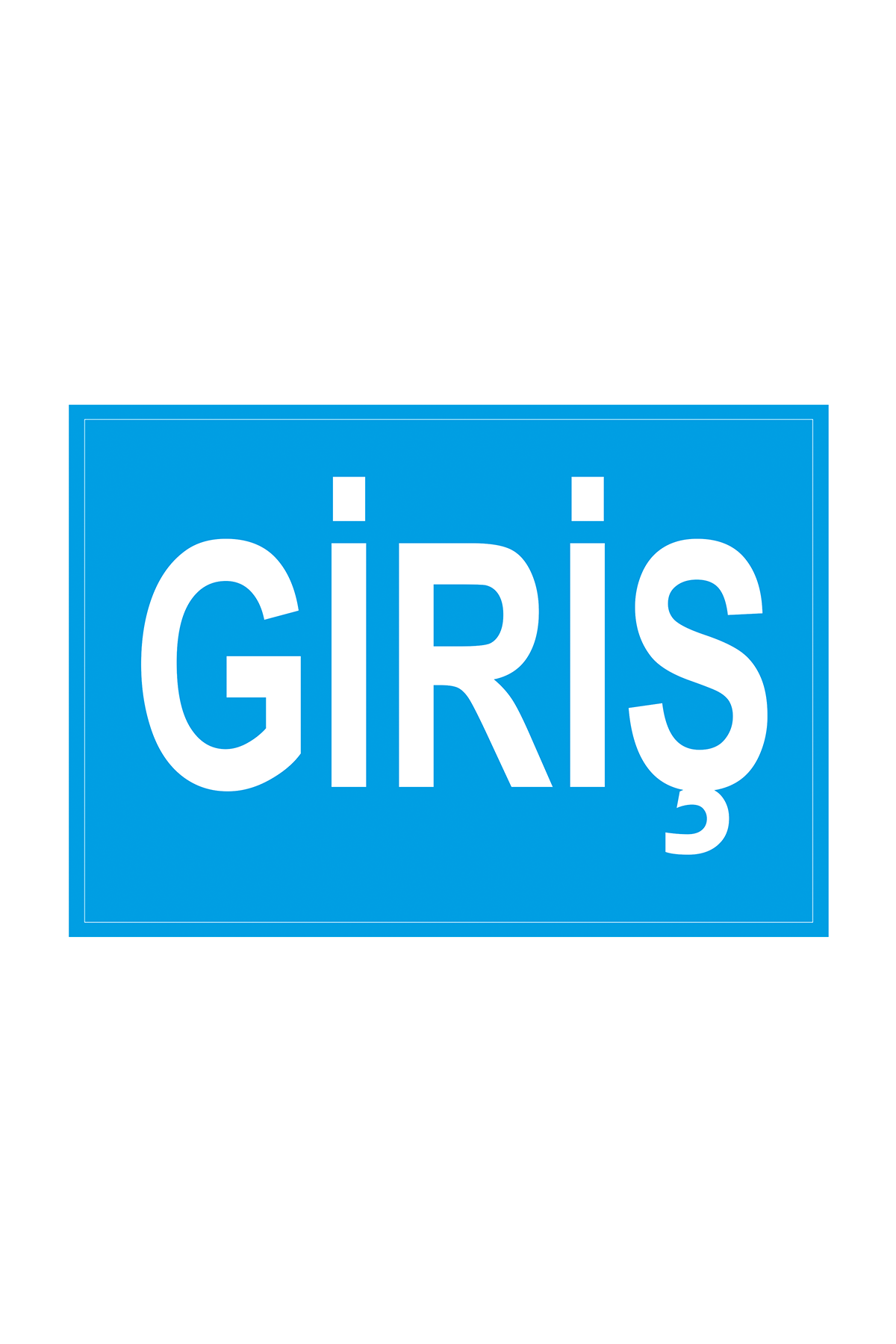 İş Güvenliği Levhası Sticker - Giriş 