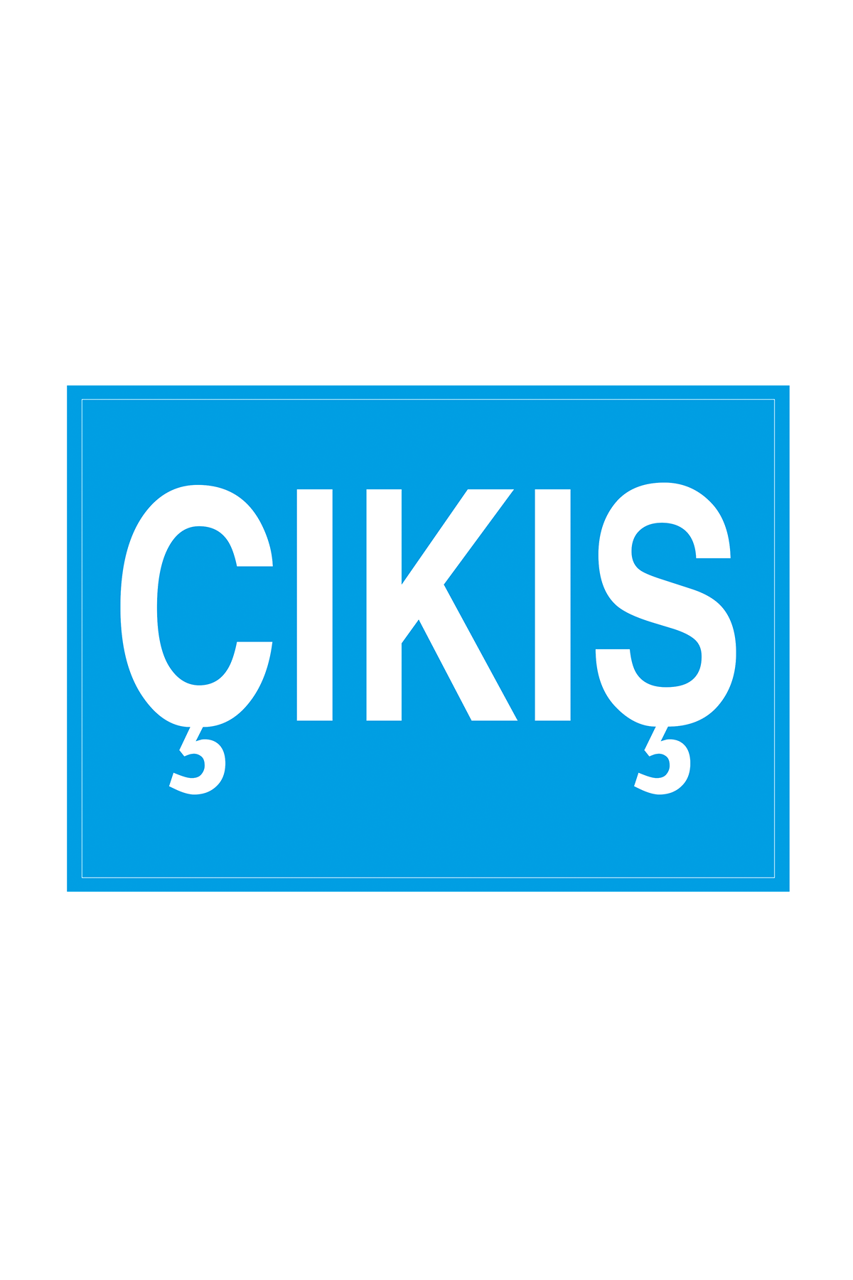 İş Güvenliği Levhası Sticker - Çıkış