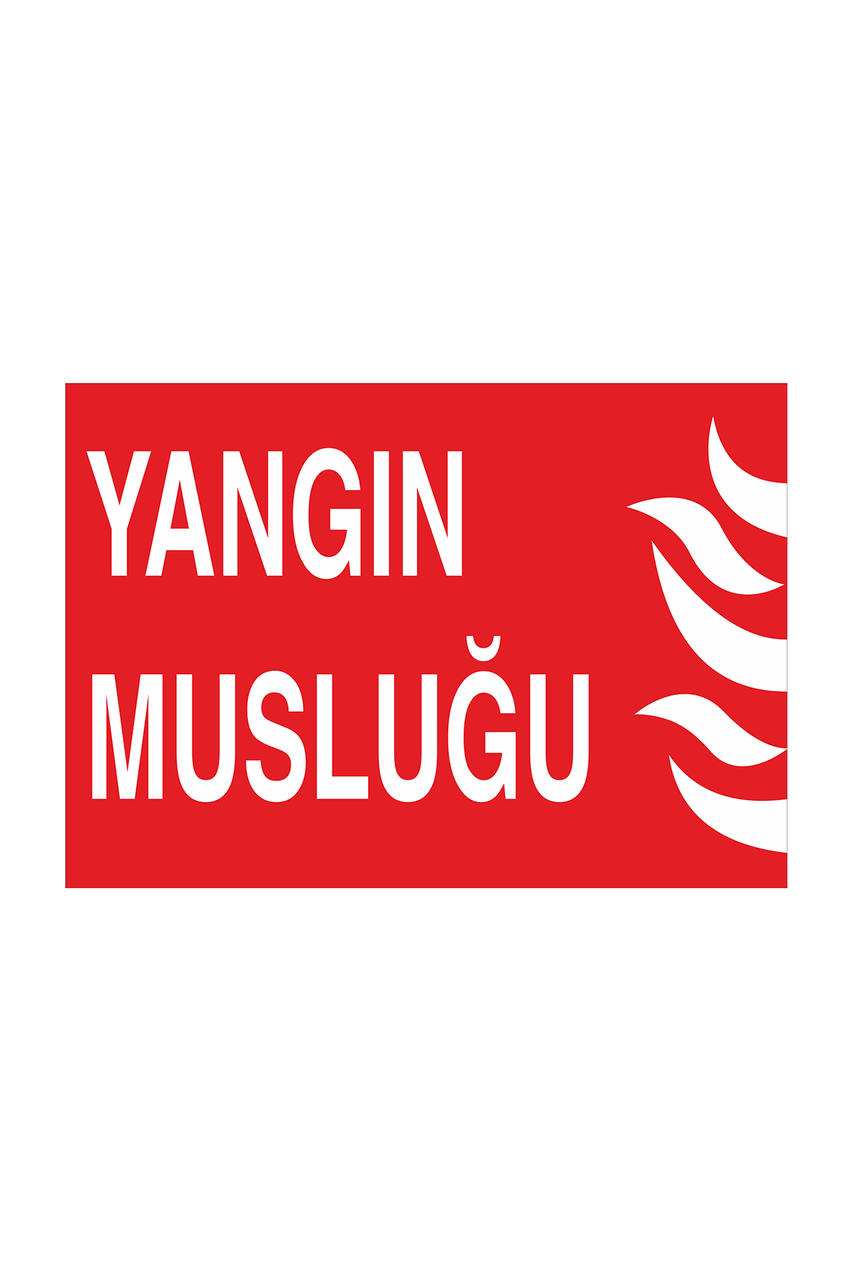 İş Güvenliği Levhası Sticker - Yangın Musluğu