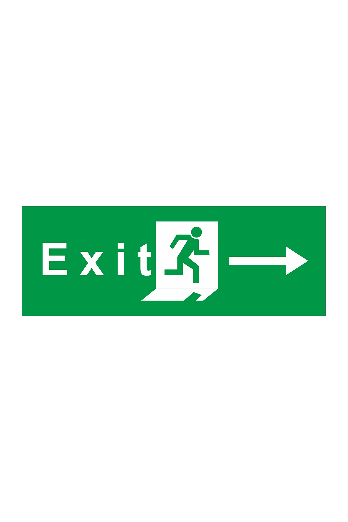 İş Güvenliği Levhası Sticker - Exit Sağ Ok