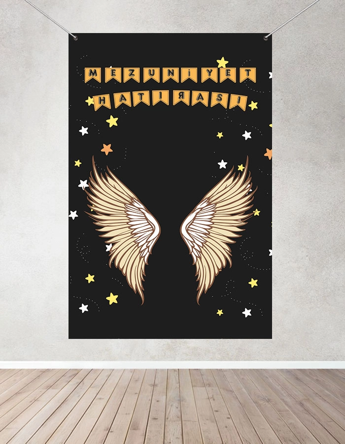 Mezuniyet Hatırası Fotoğraf Panosu Branda 160x200