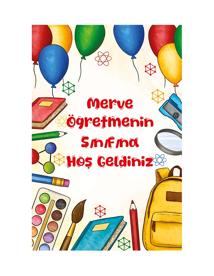 Okula Hoşgeldiniz Afişi
