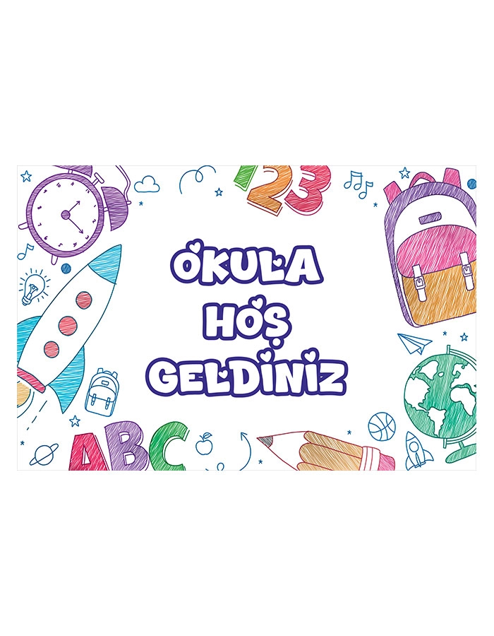 Okula Hoşgeldiniz Afişi