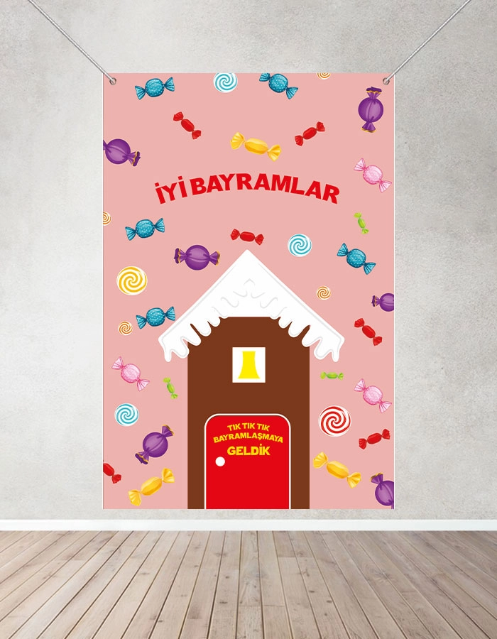 Bayramınız Kutlu Olsun Temalı Hatıra Fotoğraf Brandası 100x150