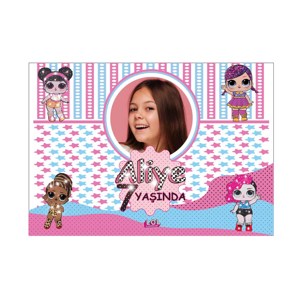 Kişiye Özel Lol Bebek Doğum Günü Branda Hepenuygun