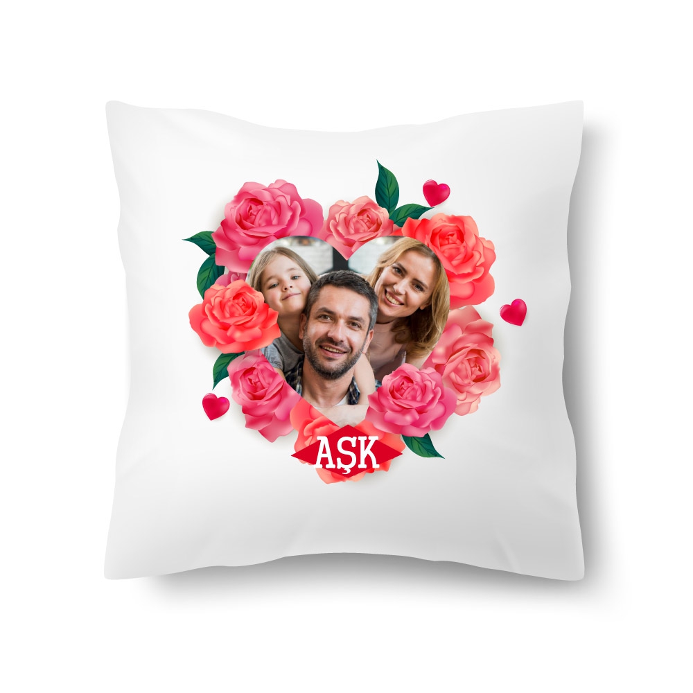 Kişiye Özel Sevgililer Günü Yastık Kılıfı 