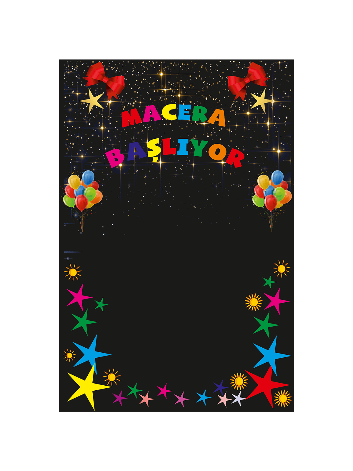 Macera Başlıyor Hatıra Fotoğraf Panosu Branda 100x150