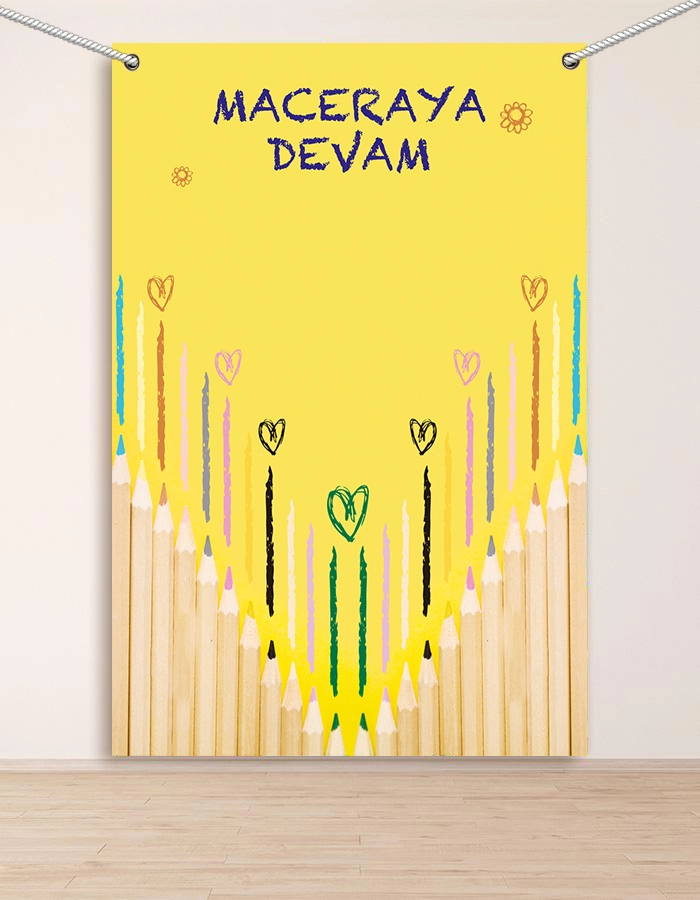 Maceraya Devam Hatıra Fotoğraf Panosu Branda 160x200