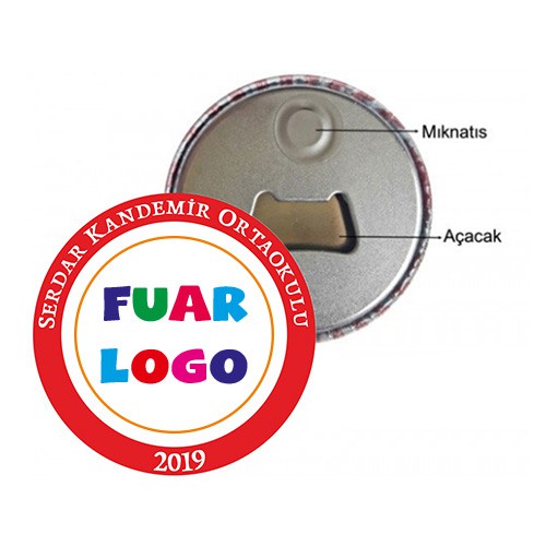 Bilim Fuarı Açacaklı Magnet Rozet 1 (58mm)