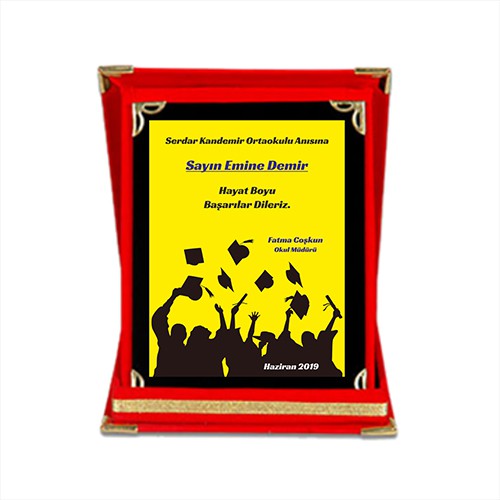 Mezuniyet Hatırası Plaket