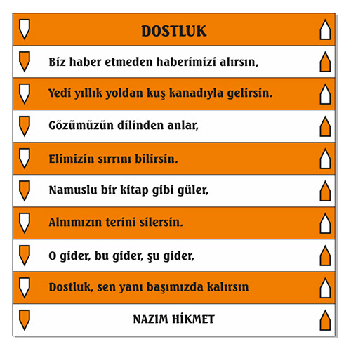 Türkçe Merdiven Yazıları 15 (Laminasyonlu)