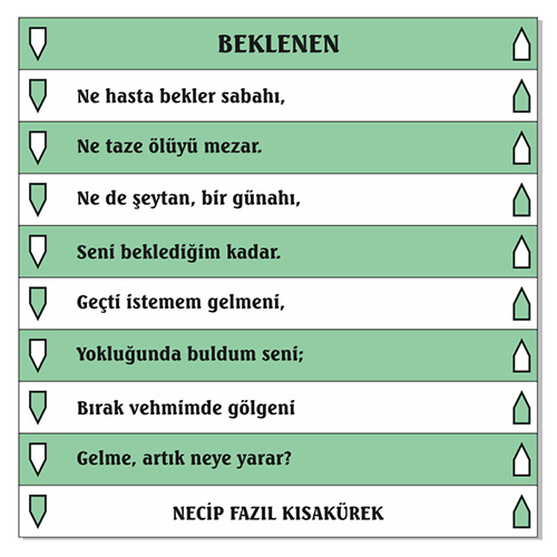 Türkçe Merdiven Yazıları 14 (Laminasyonlu)