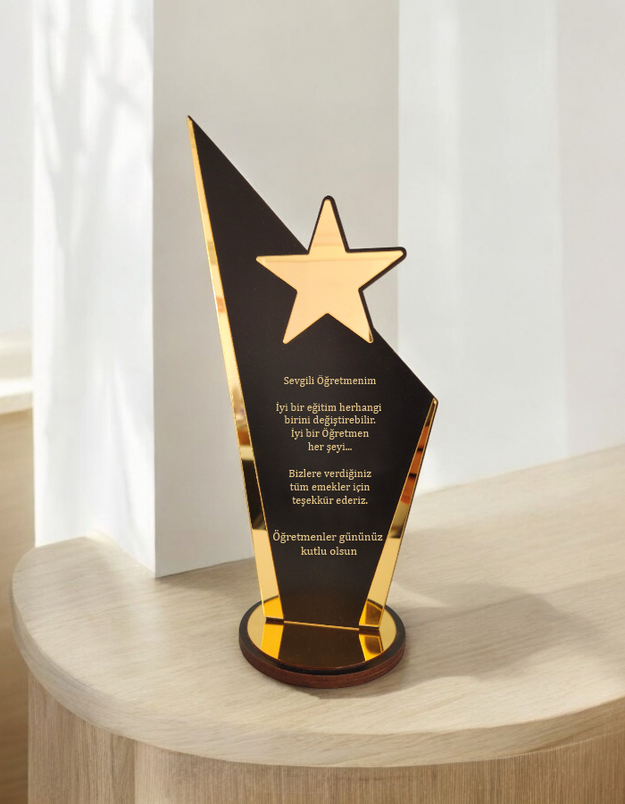 Kişiye Özel Öğretmenler Günü Hediyesi Öğretmene Pleksi Plaket