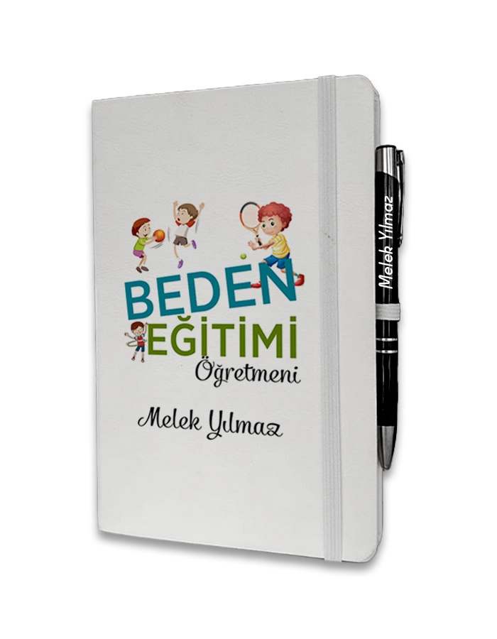 Kişiye Özel Beden Eğitimi Öğretmeni Baskılı Ajanda ve Kalem Seti