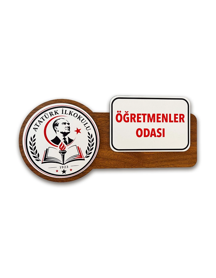 Kişiye Özel Ahşap Kapı İsimliği