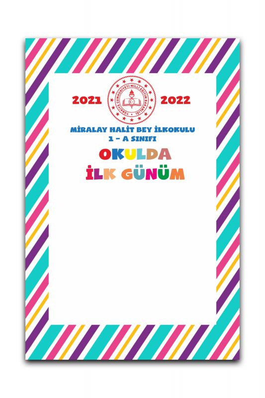 Okulda İlk Günüm Hatıra Fotoğraf Panosu Branda 100x150