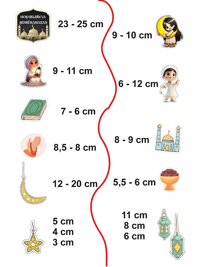 Hoşgeldin Ya Şehri Ramazan – Dekoratif Pencere ve Duvar Sticker Seti