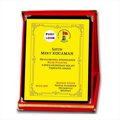 Bilim Fuarı Plaket 1