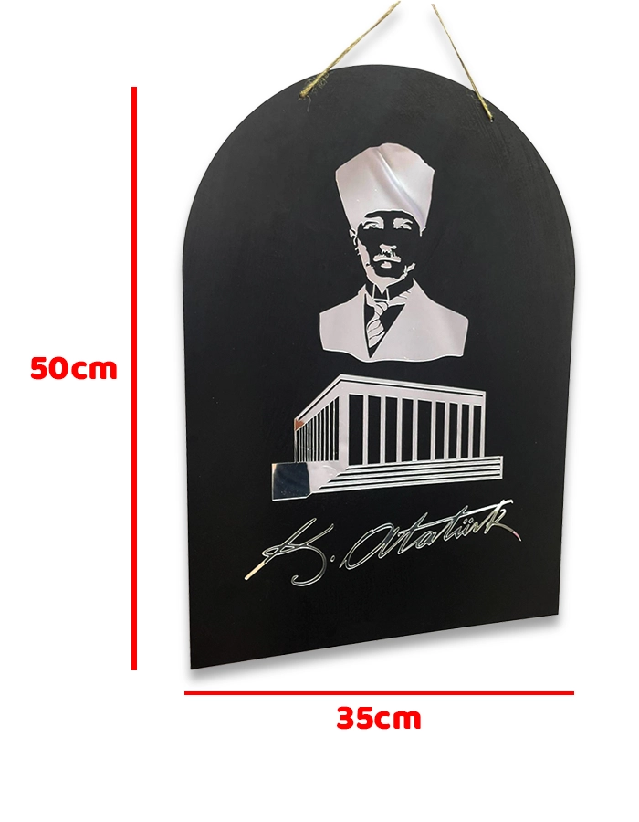 10 Kasım Atatürk’ü Anma Dekoratif Ahşap Tablo 35x50