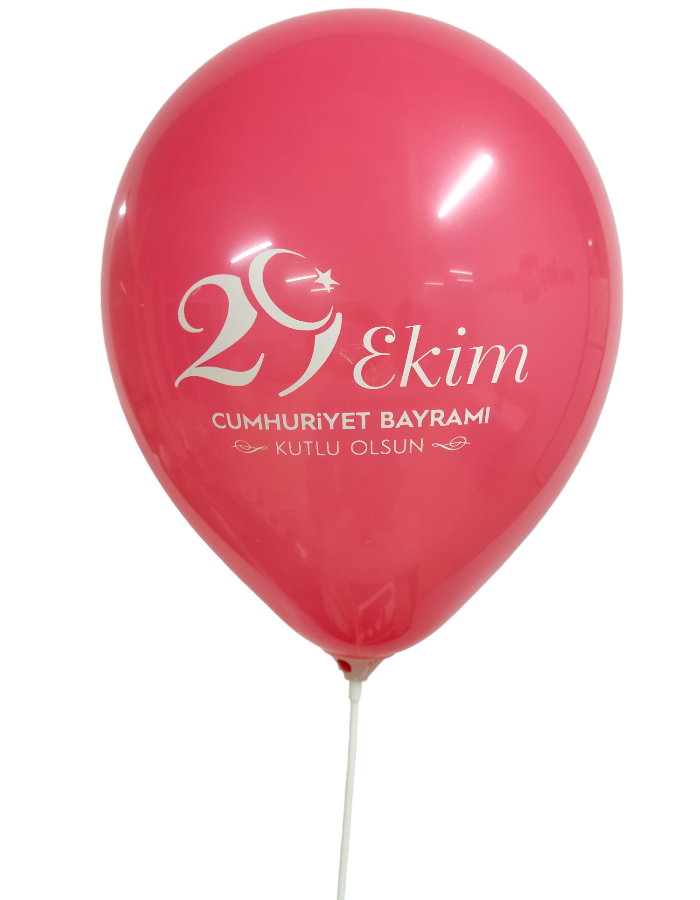 29 Ekim Cumhuriyet Bayramı ve 100. Baskılı Balon 10 Adet