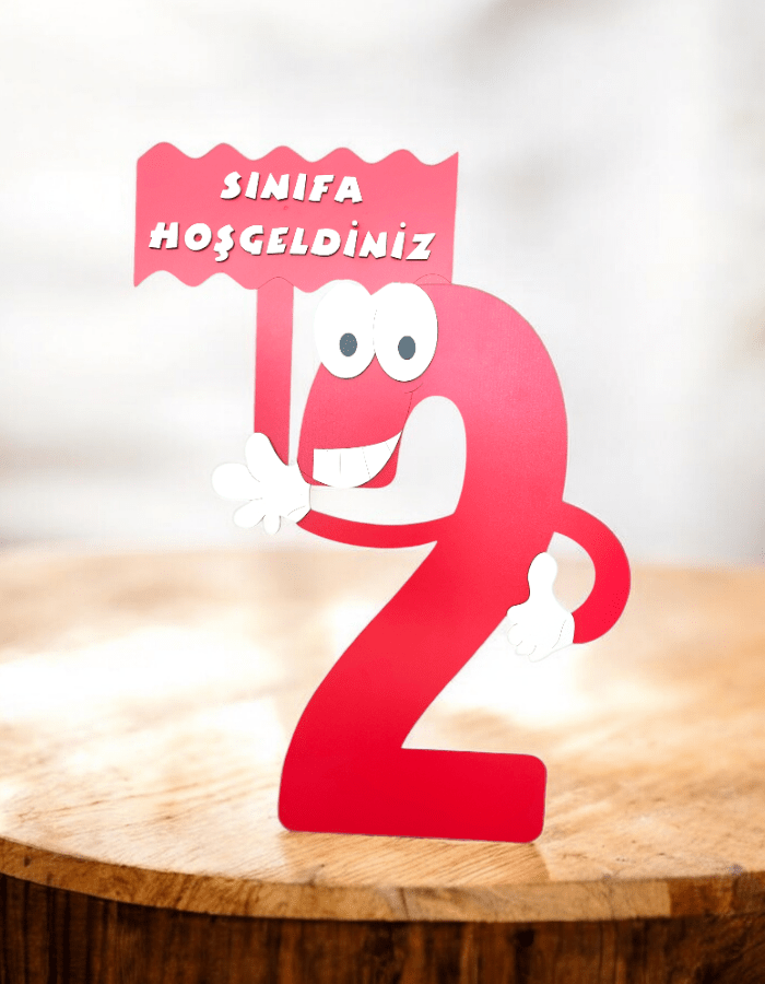 Sınıfa Hoşgeldiniz Ahşap 2 Maketi