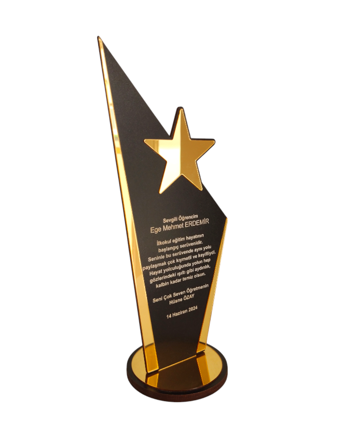 Kişiye Özel Mezuniyet Hatırası Ahşap Plaket