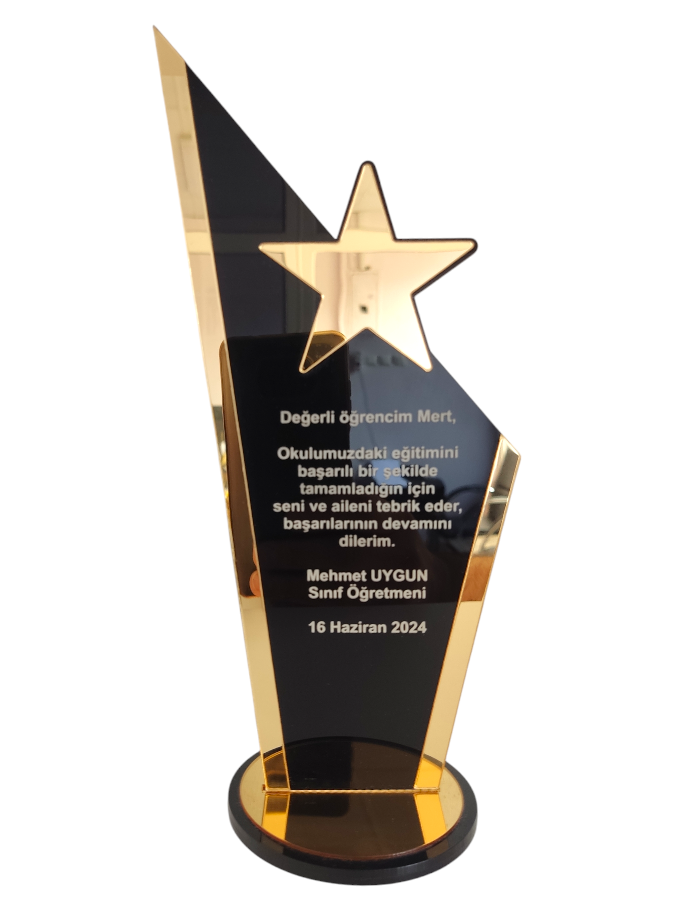 Kişiye Özel Mezuniyet Hatırası Pleksi Plaket