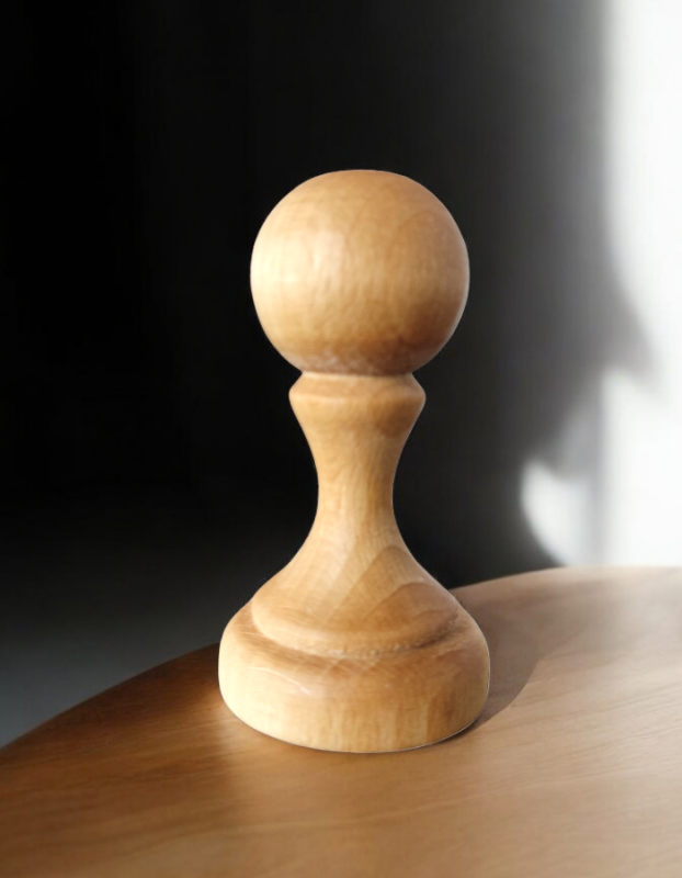 1 Adet Doğal Ahşap Kaşe Damga Mühür Sapı 42mm
