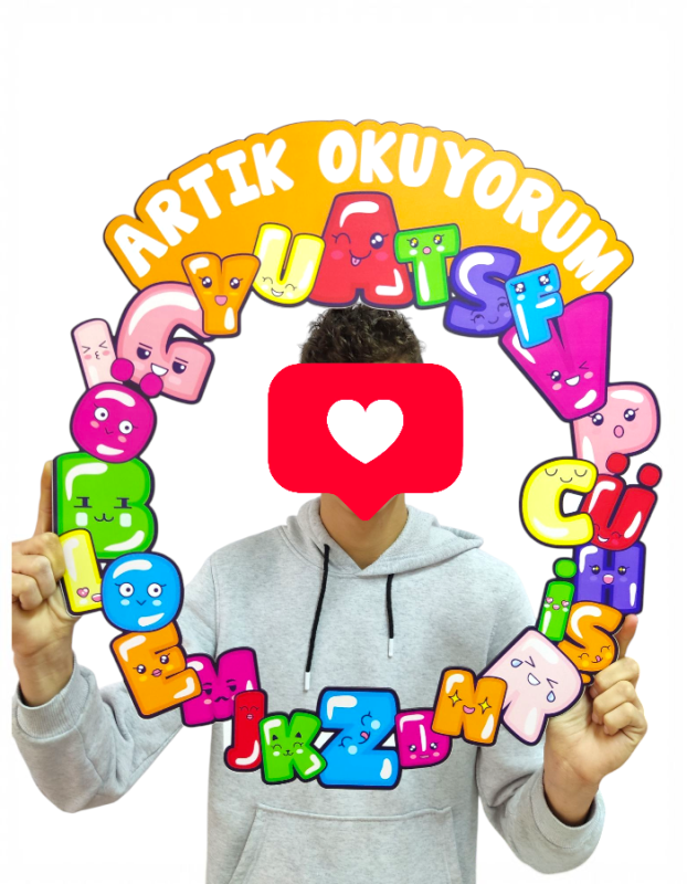 Artık Okuyorum Ahşap Üzeri Uv Baskı Hatıra Fotoğraf Çerçevesi