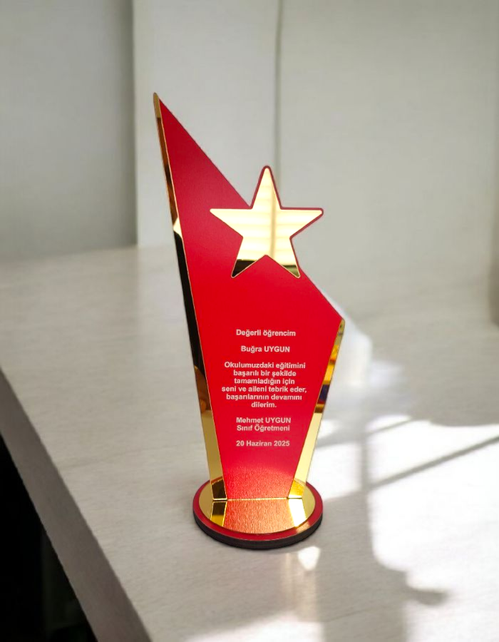 Kişiye Özel Mezuniyet Hatırası Ahşap Plaket