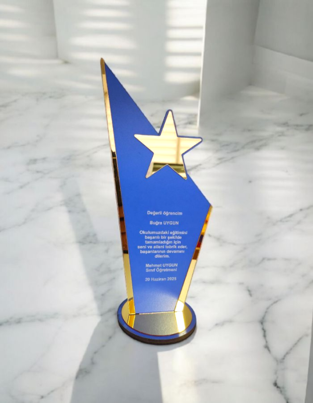 Kişiye Özel Mezuniyet Hatırası Ahşap Plaket