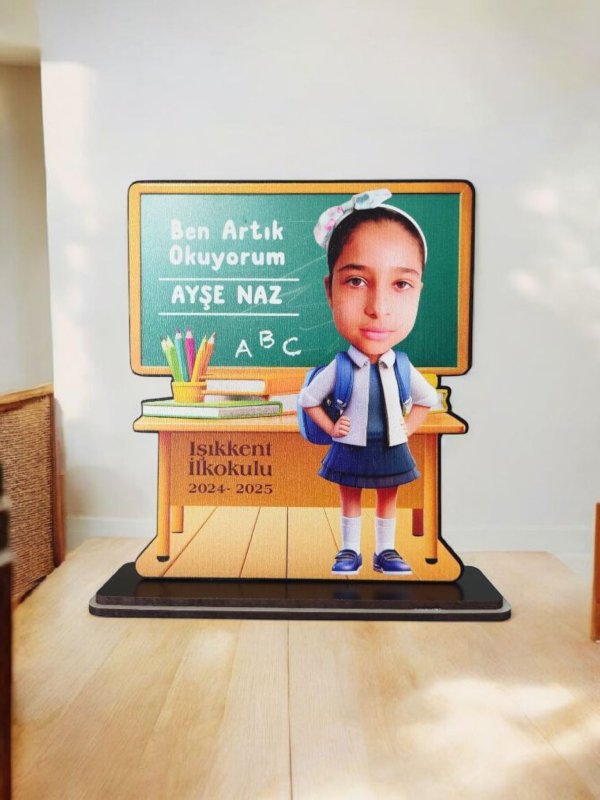 Kişiye Özel Artık Okuyorum Hatırası Karikatür Biblo