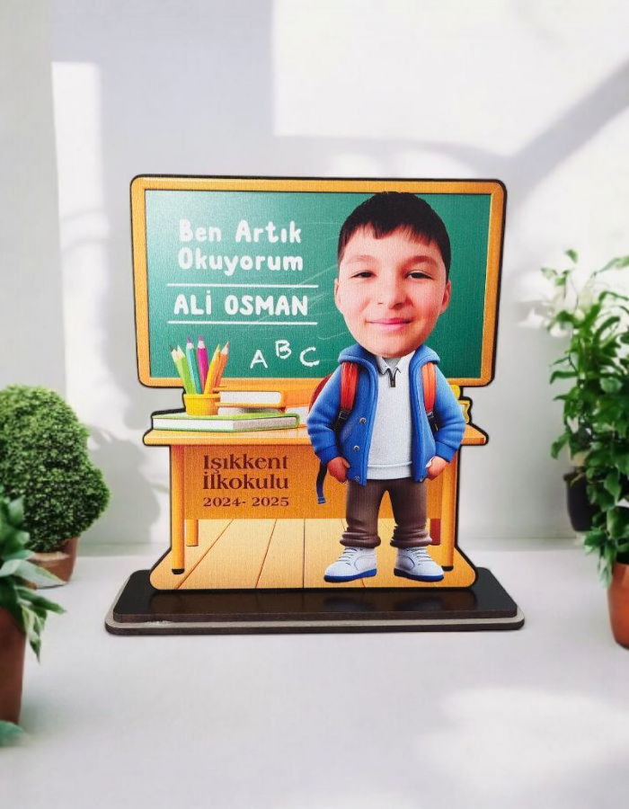 Kişiye Özel Artık Okuyorum Hatırası Karikatür Biblo