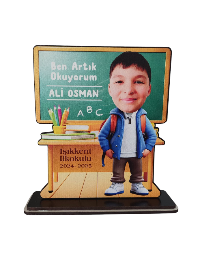 Kişiye Özel Artık Okuyorum Hatırası Karikatür Biblo