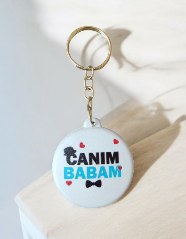 Babalar Günü Hediyesi Açacaklı Anahtarlık