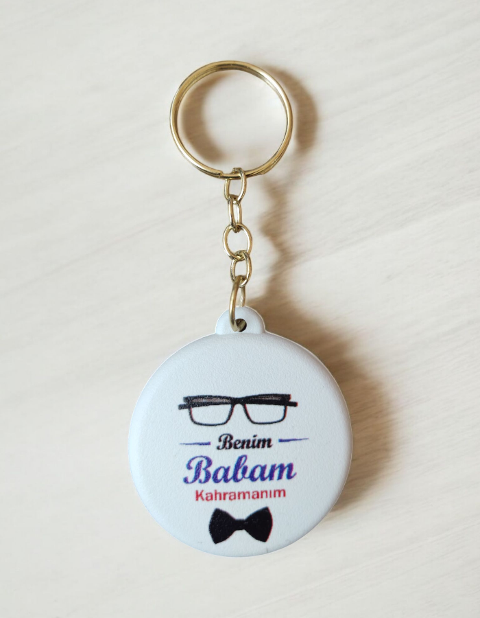 Babalar Günü Hediyesi Açacaklı Anahtarlık