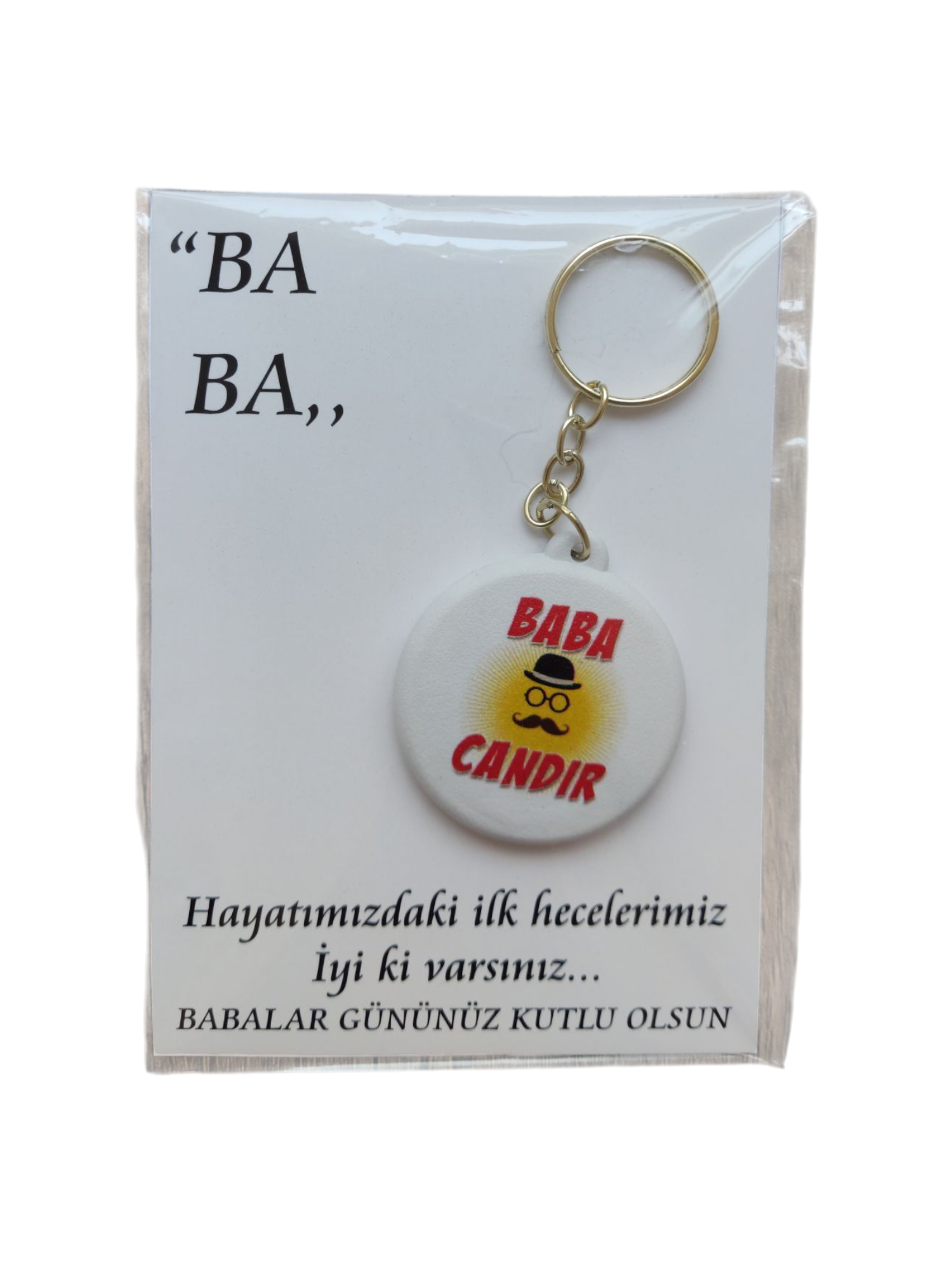 Babalar Günü Hediyesi Açacaklı Anahtarlık