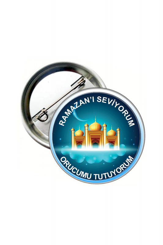 Ramazanı Seviyorum Orucumu Tutuyorum Rozeti