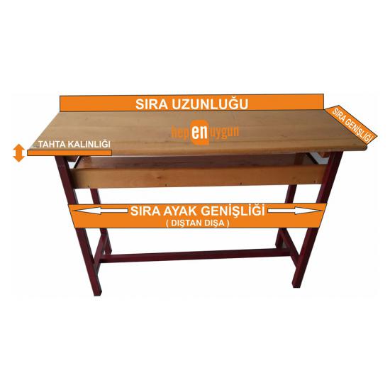 Gizil Öğrenme Baskılı Sıra Örtüsü (İngilizce Sözcükler)