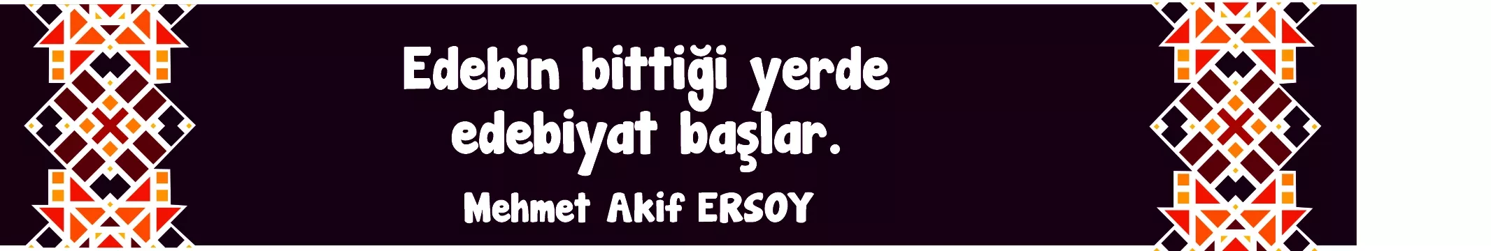 Edebiyat Sokağı  Kiriş Yazısı